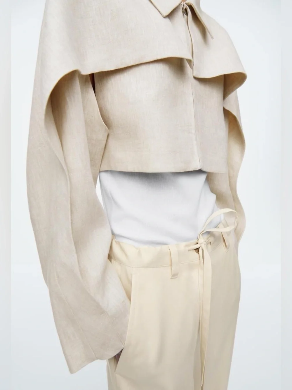 COS Cropped Linen Jacket